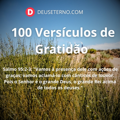 100 Versículos de gratidão