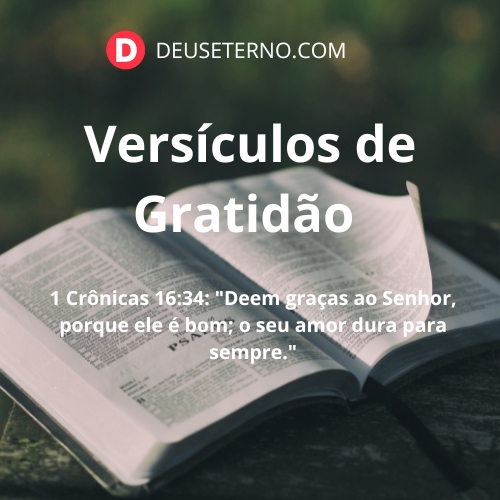 Versículos de Gratidão antigo testamento