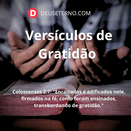 Versículos de gratidão