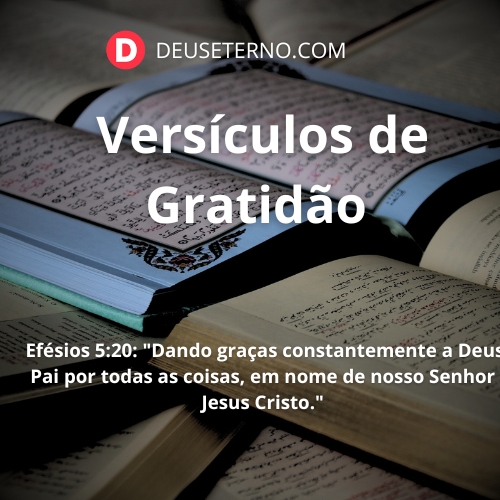 versículos de gratidões